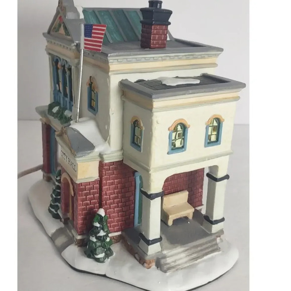 Norman Rockwell Collection Saturday Evening Post City Hall Xmas Lit House - Picture 4 of 7